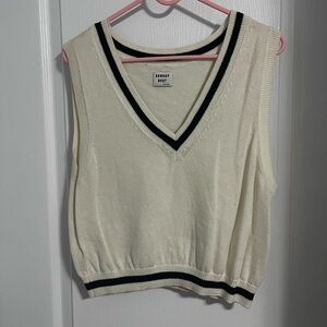 Sunday Best Cream and Black Vest